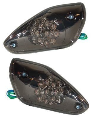 knipperlicht  Aerox voor L+R cpl. set Led smoke